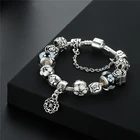 Amazon Best Selling Bracelet Qings 925 Sterling Silver Plated Cherry Blossom Bracelets