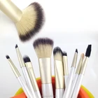 Makeup Eye 9 Piece Professional Cosmetics Synthetic Makeup Brush Set For Foundation Blush Concealer Eye Face Liquid Powder Cream