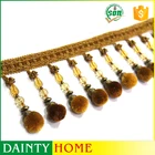 Fringe Wholesale Design Decorative Cheap Pom Pom Tassel Fringe Trimming