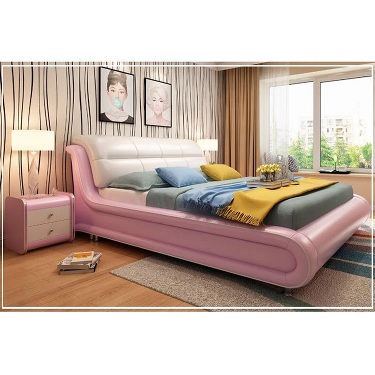 single leather beds for sale