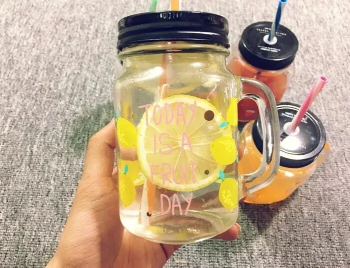 HOT SALE wholesale glass candy jar storage glass jar with metal lid mason jar for food