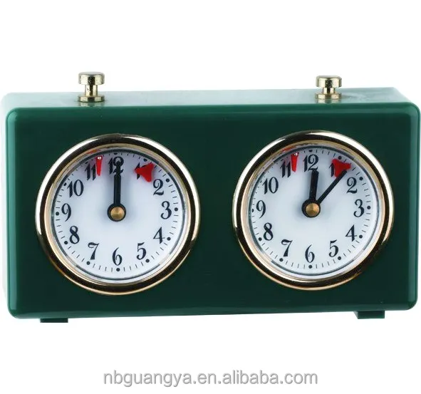 Chronomètre d'Échecs Table Forme de Carré Minuteur Horloge Portable pour Jeu
