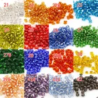 Beads Beads Drop 2-4mm Colorful Uneven Round Glass Seed Beads Silver Lined Seed Beads