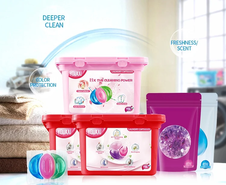 Liquid Fabric Laundry Softner Conditioner Fresh Smell Odor Eliminator Formula Detergent Pods