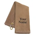 Print Cotton Towel Custom Embroidered Logo Blank Sublimation Reactive Print Cotton Golf Ball Towel