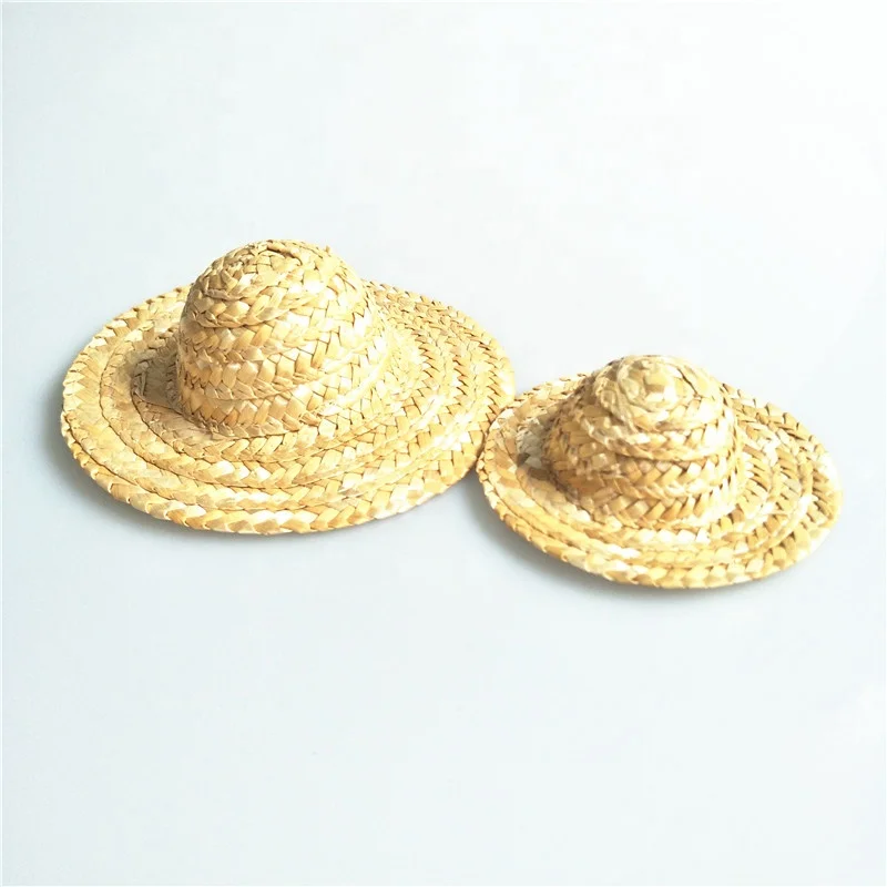 mini straw hats for bottles