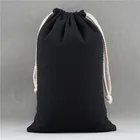 Gift Bag Cotton Bags Design Low MOQ Customised Gift Cotton Cloth Drawstring Backpack Cotton Canvas Bag With Logo