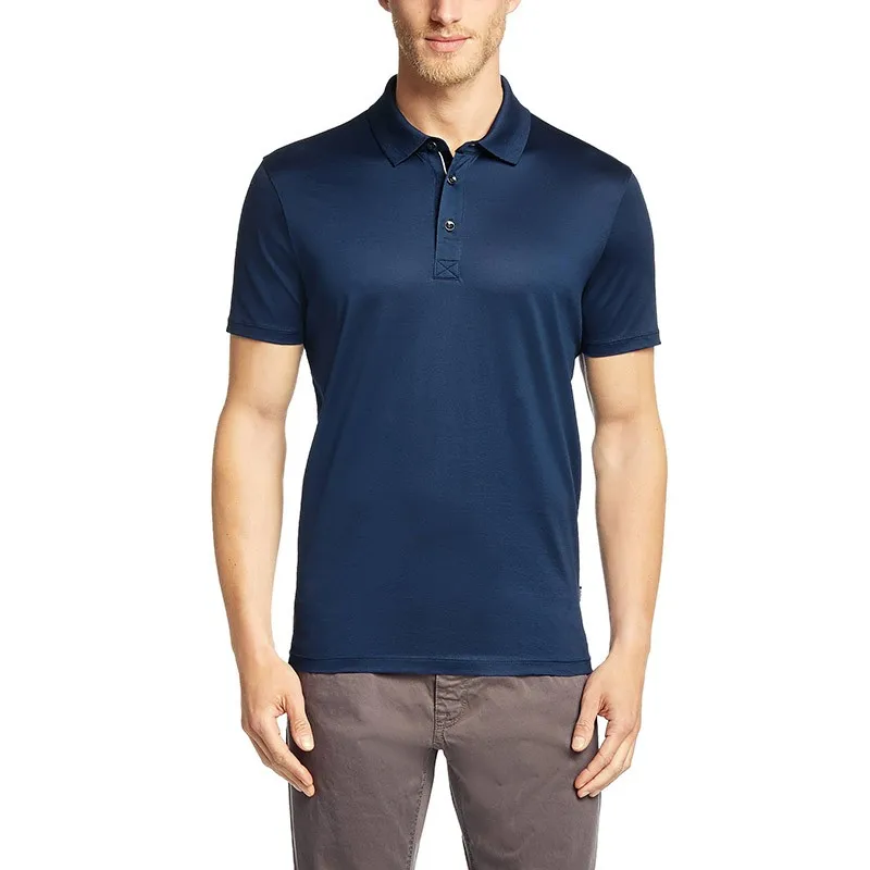 double mercerised cotton polo shirts