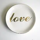 Porcelain Porcelain Ring Dishes LOVE RING DISH Ring Dish Jewelry Holder Porcelain