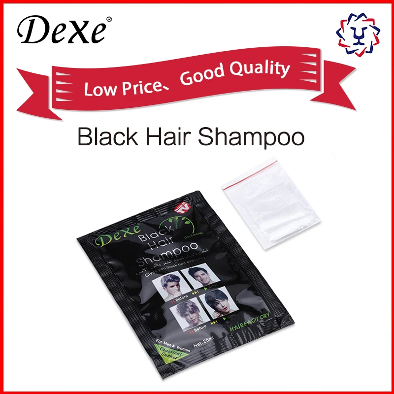 PPD free natural hair color herbal hair darkening shampoo dexe black hair shampoo
