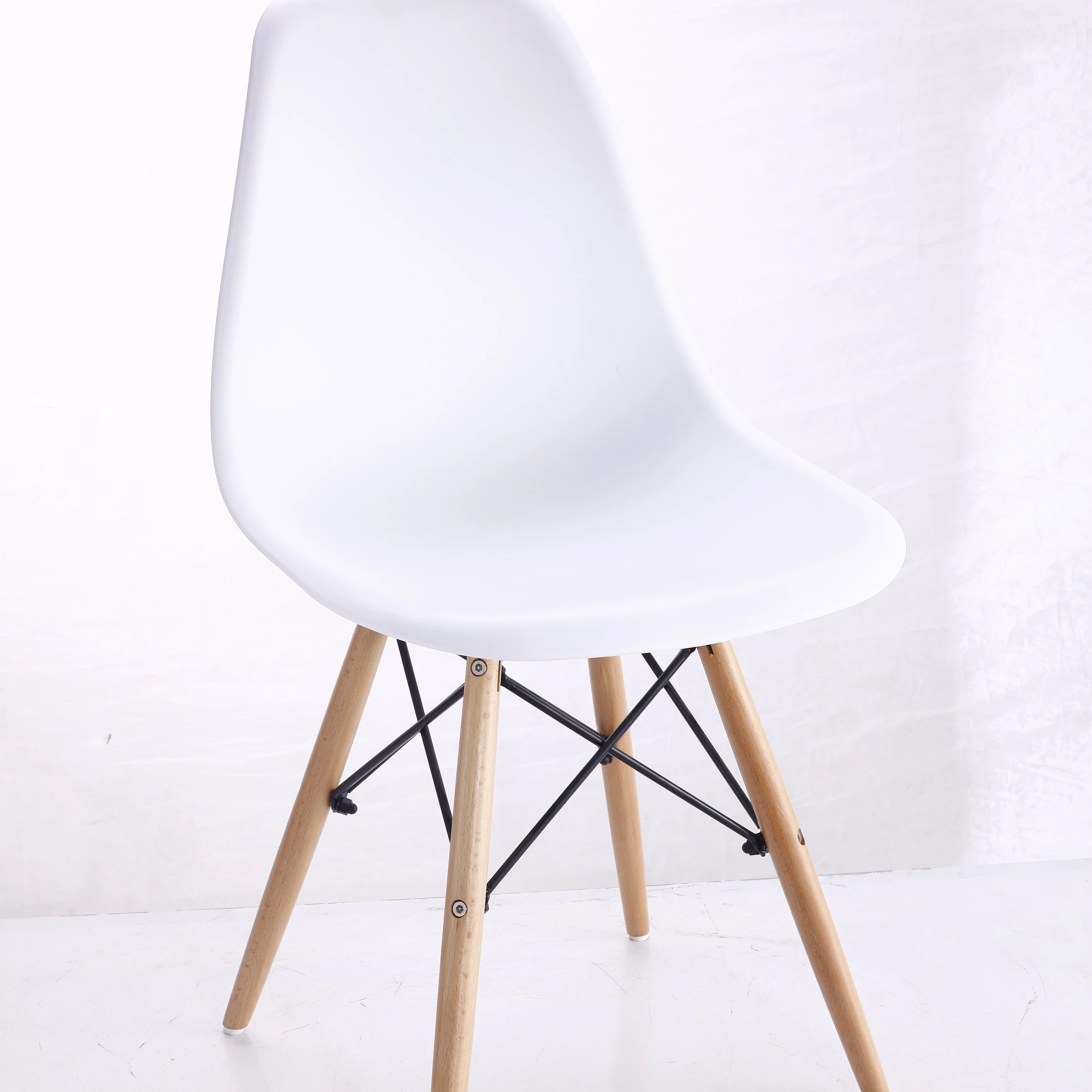 Cheap White Kitchen Replica Eams Plastic Chair With Wooden Legs Restaurant Dining Chair For Sale Chair Of Plastic Buy Dining Chair For Sale Decorative Pp Shell Dining Chair Plastic Kitchen Wooden