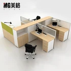 Table Workstations Melamine Workstation And Chair Frond Office Table Employee Table