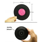Coasters Gift Vinyl Record Coaster 6-Piece Useful Vinyl Record Retro Drink Coasters With Gift Box