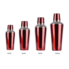 Cocktail Cocktail Shaker Set Stainless Steel Boston Cocktail Shaker Barware Set Measuring Jigger Twisted Mixing Spoon