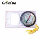 Compass Pocket Acrylic Plastic Compass Outdoor Camping Top Quality Geological Compass Baseplate Map Compass