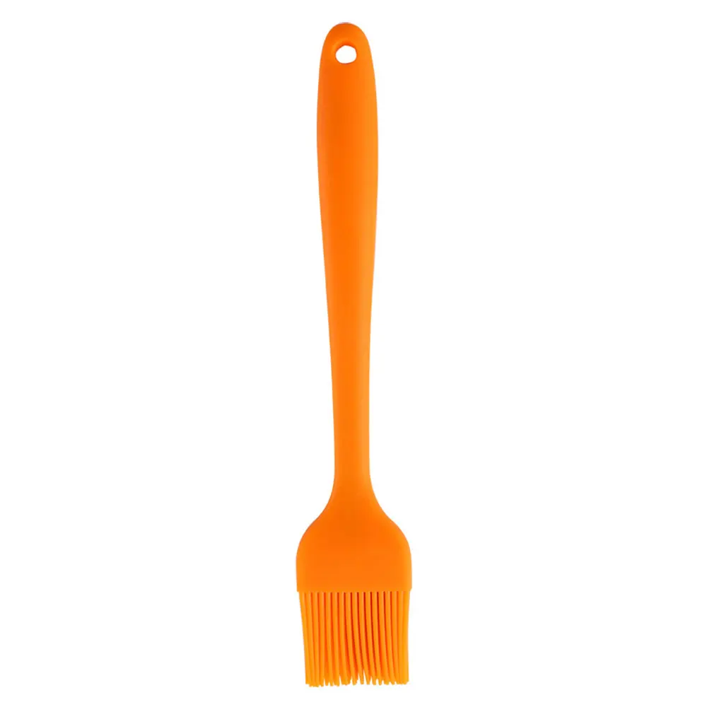 OEM & ODM 21cm Silicone Oil Brush Customized Heat Resistant Silicone Pastry and Basting Brush Wholesale BBQ Brush Silicone