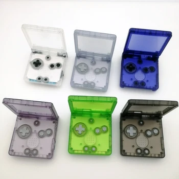 Glacier Clear Green Clear Orange Clear white Full Housing Shell Case Kit Replacement Parts for Nintendo Game Boy Advance GBA SP