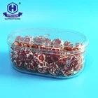 Oval Plastic Packaging Plastic Box Hot Sale Guangzhou Supplier Clear Oval PET Plastic Food Container Packaging Boxes
