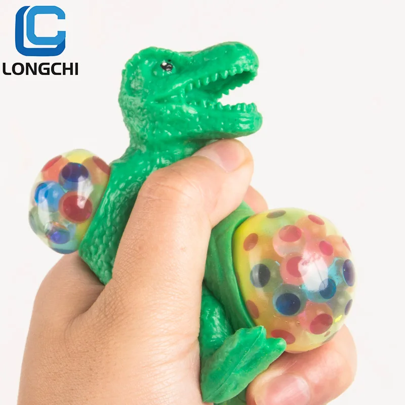 New Novelty dinosaur world kids Squeeze Toy Squishy Mesh release stress ball