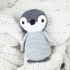 Bear Crochet Baby Toy Jolly Handmade Crochet Amigurumi Bear Crochet Doll Baby Soft Penguin Animal Toy For Kids