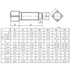 Short Point Din 479 Square Head Set Screw Bolts With Short Dog Point