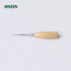 Tools Professional Korean Style Leather Wood Handle Awl Tools For Stitching Sewing Awl Needle JZ-71030E