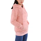Solid Color Hoodies As Pictures Hoodies Women Solid Color Monogram Sherpa Hoodies