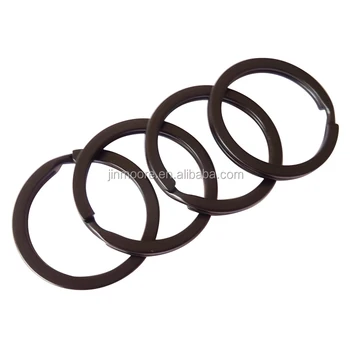 High Quality Black Flat 28mm Split Key Rings Metal Split Keyring Connectors Ring