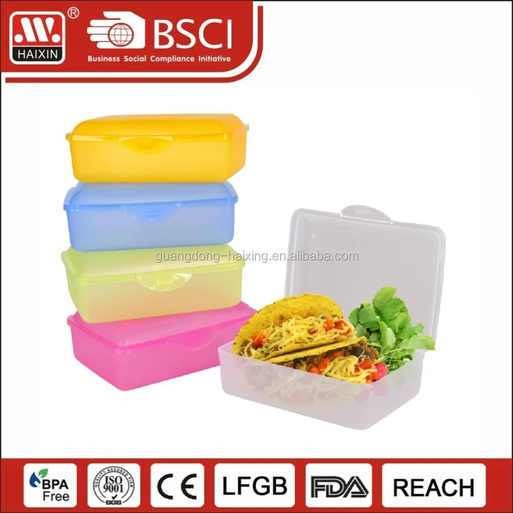 Chinese supplier food packing containers plastic toasted bread/sandwiches/pizza storage keeper box for afternoon tea