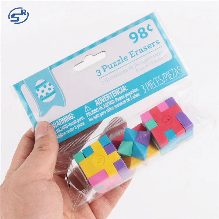 Sunrise Manufacturers Wholesale Children Gift Toy Mini 3D Creative DIY Puzzle Eraser