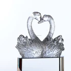 Crafts Carving Crafts Modern Style New Style Lightness Carved Gifts Swan Crystal Trophies Crafts