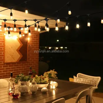 Indoor outdoor ip65 waterproof rubber cable LED connectable string light For Holiday Christmas Wedding