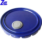 With Spout Caps Tinplate Lid Tinplate Paint Pail Metal Lug Lid With Flexible Spout Caps