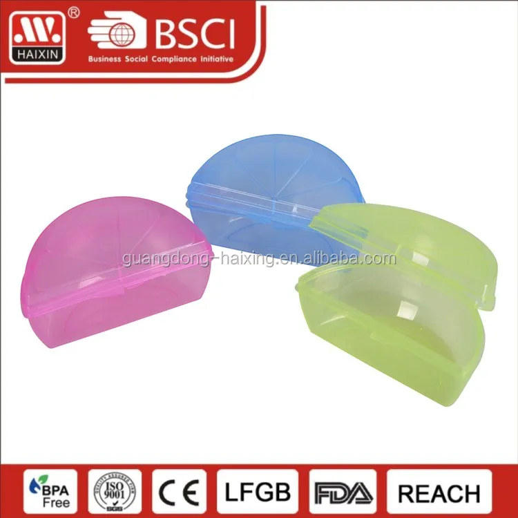 Chinese supplier food packing containers plastic toasted bread/sandwiches/pizza storage keeper box for afternoon tea