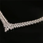 Jewelry Sets Wedding Necklace Sets Dubai Luxury Wedding AAA Zircon Accessories Wholesale Necklace Jewelry Sets