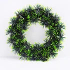 Flowers Wholesale Hot Sale Green Artificial Christmas Decoration Tinsel Artificial Garland With Flowers