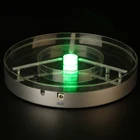 Wedding Led Light Base 8inch Round LED RGB Vase Table Center Light Base