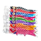 Party Wind Sock Colorful Fish Flag 75cm 90cm Koi Nobori Carp Wind Socks Koinobori Hanging Home Party Decor