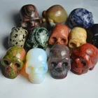 Gemstone Stone 2017 Wholesale Gemstone Skulls Semi Agate Skulls Big Size Skulls Stone Pendants