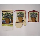 Kitchen Towel Set Kitchen High Quality Kitchen Towel Set With Anti-heat Pot Holder And Oven Mitten