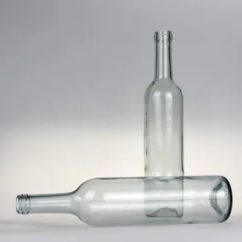 Hot selling Factory price clear glass 750 ml vodka bottle 75 cl wine glass bottles with corks
