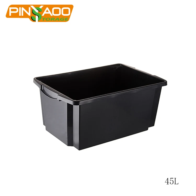 Drawer doll storage boxes plastic Black drawer 45L plastic Waterproof storage tool box