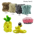 100% Super Soft 100% Acrylic Roving Bulky Yarn Thick Chunky Giant Yarn With Velvet For Hand Knitting Blanket