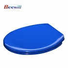 Toilet Seat Black Black Color Soft Close 2 Piece Round Toilet Seat