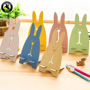 cute animal bear rabbit shape wood desk phone holder wooden cell phone stand plans for iphone