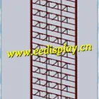 Items Free Standing Metal Gridwall Hanging Display Rack With Hooks/custom Metal Mesh Display Stand For Hanging Items