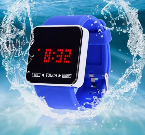 Wholesale Oem Square Best Wrist Watch Touch Screen Sports Watch Lighters Digital LED Bistec Watch Price