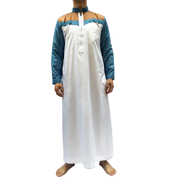 Thoub Abaya Robe Daffah Dishdasha Islamic Arabian Kaftan Men Saudi Style Thobe 