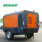 Diesel Air Dieselair Compressor For Industrial 10Bars Diesel Portable Screw Air Compressor Used For Sand Blasting Industry