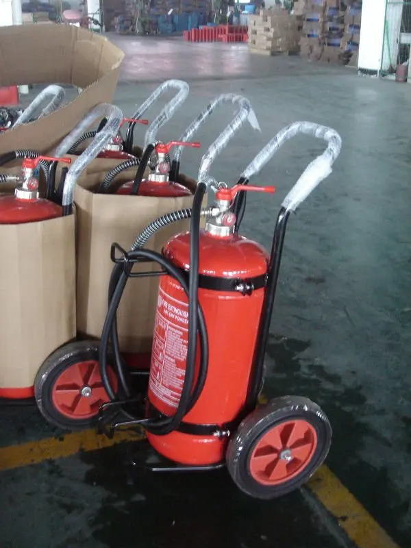 Kg Abc Powder Wheeled Fire Extinguisher Extinguishing System Kg